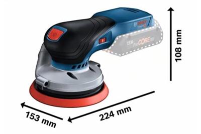 Bosch Professional GEX 18V-125 Accu Excentrische Schuurmachine Basic Body - 0601372200