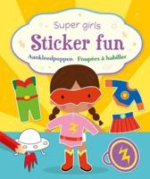 Deltas Super girls sticker fun - aankleedpoppen stickerboek - thumbnail