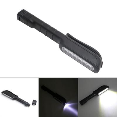 3W multifunctionele LED Torch Light pen clip zaklamp werk handige zaklamp (zwart)