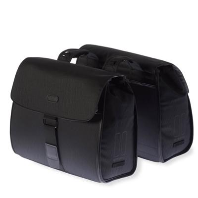 Basil dubbele fietstas Noir 38L zwart