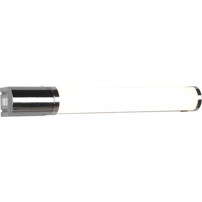 LED Wandlamp - Trion Pilana - 8W - Warm Wit 3000K - Spatwaterdicht IP44 - Rond - Glans Chroom - Kunststof