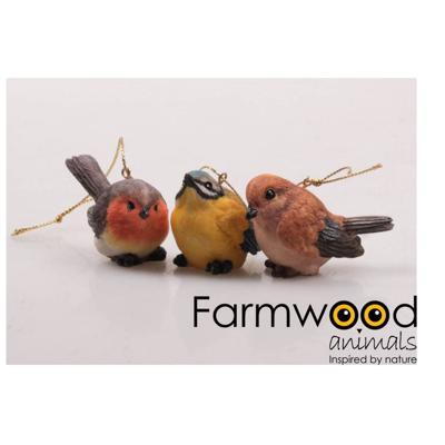 Hanger vogel polystone 5,6x3x4cm