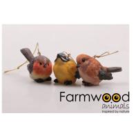 Hanger vogel polystone 5,6x3x4cm - thumbnail