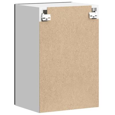 Keukenwandkast Porto bewerkt hout zwart