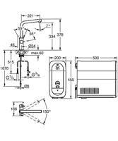 Bruisendwater Keukenkraan GROHE Blue Home Mono Starterkit Chilled en Sparkling Water C Uitloop Chroom - thumbnail