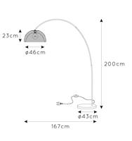 Lucide MESH - Vloerlamp - 1xE27 - Zwart - thumbnail