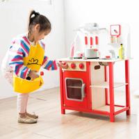 New Classic Toys houten Kinderkeuken Bon Appetit - Rood - thumbnail