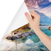Fotobehang - Meer Hindersee, Bavaria, Duitsland, premium print, inclusief behanglijm - thumbnail