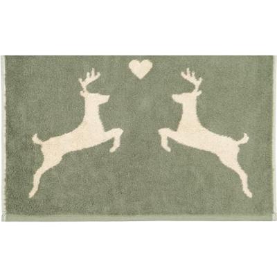 Cawö Cawö Alpenchic Edition Hert 6228 Douchelaken 70x140 groen