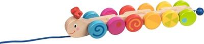 Goki houten trekdier rups