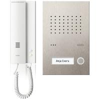 Ritto by Schneider RGE1818125 Complete set voor Deurintercom Kabelgebonden Eengezinswoning Wit, RVS