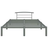 Bedframe metaal grijs 160x200 cm - thumbnail