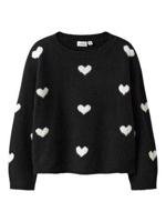 Name it winter sweater meisjes - zwart - regular fit, gebreid - NkfOna - thumbnail