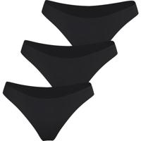 3-pack dames Invisible Brief - high waist slip - L - Zwart - Onderbroek - Ondergoed - L - Onderbroek - Ondergoed - thumbnail