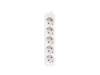 Stopcontactenstrip 5 Tomas Schuko Lanberg 2500 W 3 m Wit - thumbnail