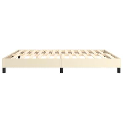 Bedframe kunstleer crmekleurig 180x200 cm