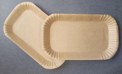 kartonnen schaal 23x15x2cm P181 bruin vetwerend 100 stuks