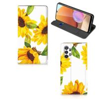 Smart Cover voor Samsung Galaxy A32 4G | A32 5G Enterprise Editie Zonnebloemen - thumbnail