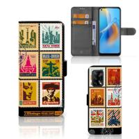 OPPO A74 4G | Flip Cover | Postzegels - thumbnail