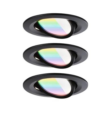 Paulmann 92437 LED-plafondlamp, LED-inbouwlamp 6 W Zwart (mat) Paulmann 92437 LED-plafondlamp, LED-inbouwlamp 6 W Zwart (mat)