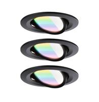 Paulmann 92437 LED-plafondlamp, LED-inbouwlamp 6 W Zwart (mat) - thumbnail
