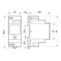 Finder 12.A1.8.230.0000-5 Schakelklok voor DIN-rails 12.A1.8.230.0000 230 V/AC Astronomisch, Weekprogramma - thumbnail