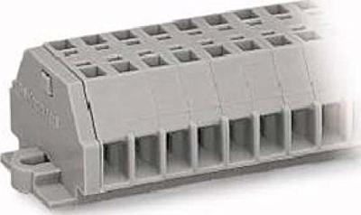 WAGO 260-106 Klemstrook 5 mm Spanveer Toewijzing: L Grijs 50 stuk(s)
