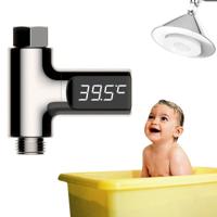 BD-LS-01 Baby douchen 360 graden draaibare LED-Display passieve Water Thermometer (beplating) - thumbnail