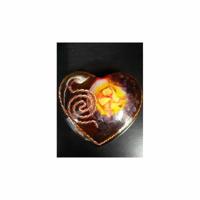 Orgonite Hart Rood - thumbnail