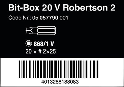 Wera Wera Werk 05057790001 Bitset 20-delig - thumbnail