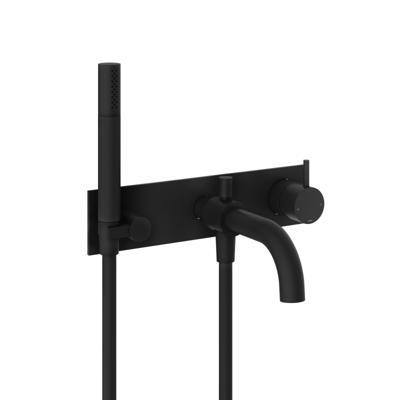 Inbouw Badmengkraan Hotbath Cobber Automatische Omstelinrichting Mat Zwart (incl. doucheset)