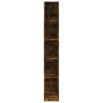 Kledingkast 30x50x200 cm bewerkt hout gerookt eikenkleurig