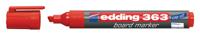Whiteboardmarker edding 363 schuin 1-5mm rood - thumbnail
