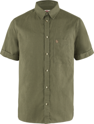 Fjallraven Övik Travel SS Shirt Heren Green M