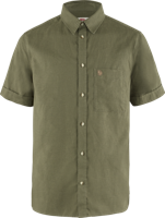 Fjallraven Övik Travel SS Shirt Heren Green M - thumbnail