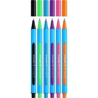 Balpen Schneider Slider Edge extra breed assorti etui à 6 stuks