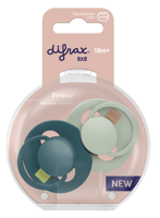 Difrax LOVI Prime Pacifier 18+ Months - Pistachio/Green - thumbnail