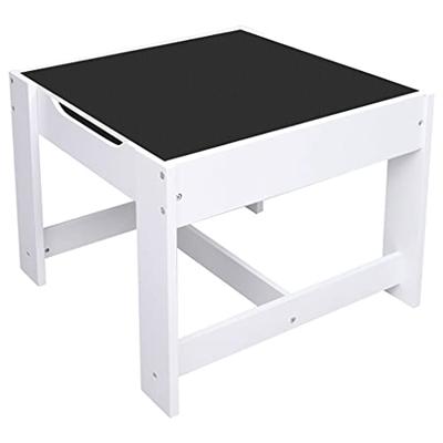 VidaXL Kindertafel met 2 stoelen mdf wit
