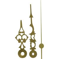 Wijzerset Antiek Aluminium Messing Sleuf - thumbnail