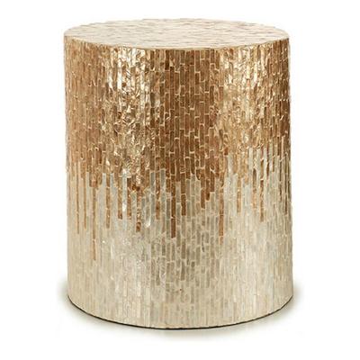 Kruk Gouden Zilverkleurig Wit Beige Parelmoer spaanderplaat