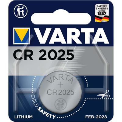 Varta Knoopcel CR2025 3 V 1 stuk(s) 165 mAh Lithium LITHIUM Coin CR2025 Bli 1
