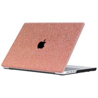 Lunso MacBook Pro 16 inch M1/M2 (2021-2023) cover hoes - case - Glitter Rose Goud - thumbnail