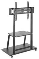 Manhattan Multimedia TV-Ständer auf Rollen mit extrem hoher Traglast 150 kg 37 bis 100 TV-wagen 94,0 cm (37) - 254,0 cm (100) In hoogte verstelbaar - thumbnail