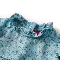 Kinderjurk met lange mouwen 140 blauw - thumbnail