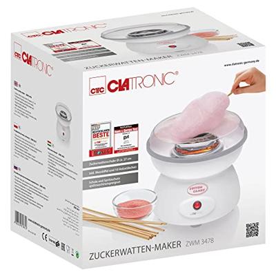 Suikerspinmachine rood-wit