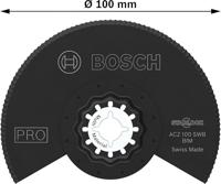 Bosch Accessoires PRO ACZ 100 SWB multitoolzaagblad | 100 mm - 2608669123 - thumbnail