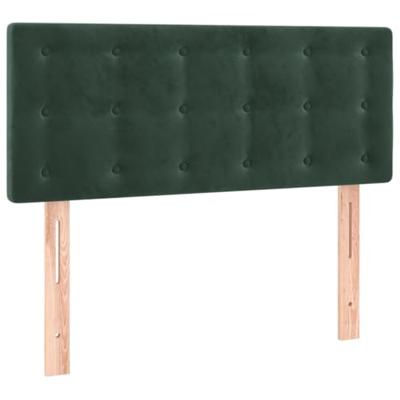 Hoofdbord LED 100x5x78/88 cm fluweel donkergroen