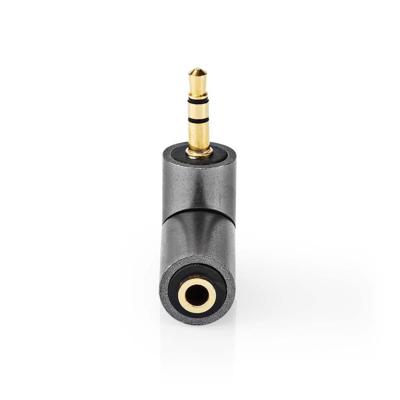 Nedis Stereo-Audioadapter | 3,5 mm Male naar 3,5 mm Female | 1 stuks - CATB22975GY CATB22975GY Nedis Stereo-Audioadapter | 3,5 mm Male naar 3,5 mm Female | 1 stuks - CATB22975GY CATB22975GY