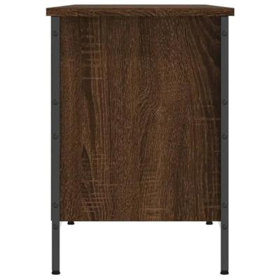 VidaXL Schoenenkast 131x35x50 cm bewerkt hout bruin eikenkleur
