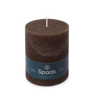 Kaars rustiek 100/130 mm donkerbruin Spaas - Spaas Kaars rustiek 100/130 mm donkerbruin Spaas - Spaas